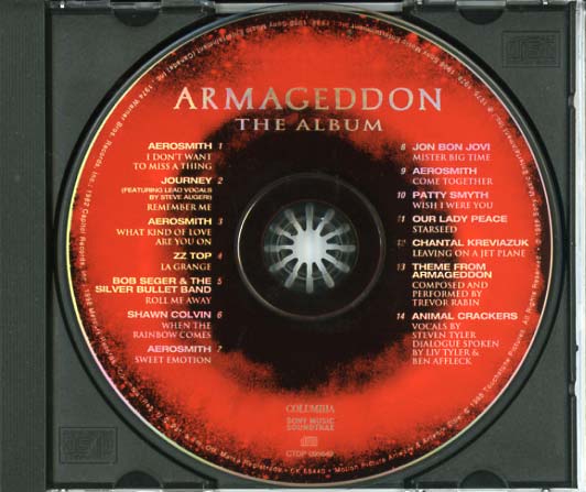 Armageddon Soundtrack (1998) - CD Sniper Reference Collection of Rare