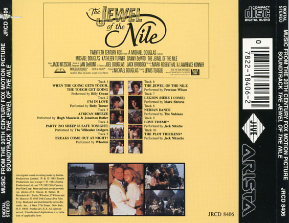 The Jewel of the Nile Soundtrack (1985) - CD Sniper ...